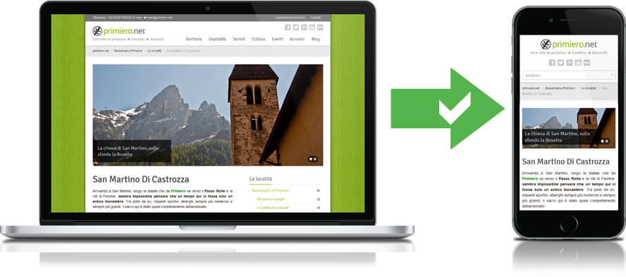Primiero.net sito responsive